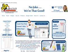 Tablet Screenshot of jesterapparel.com